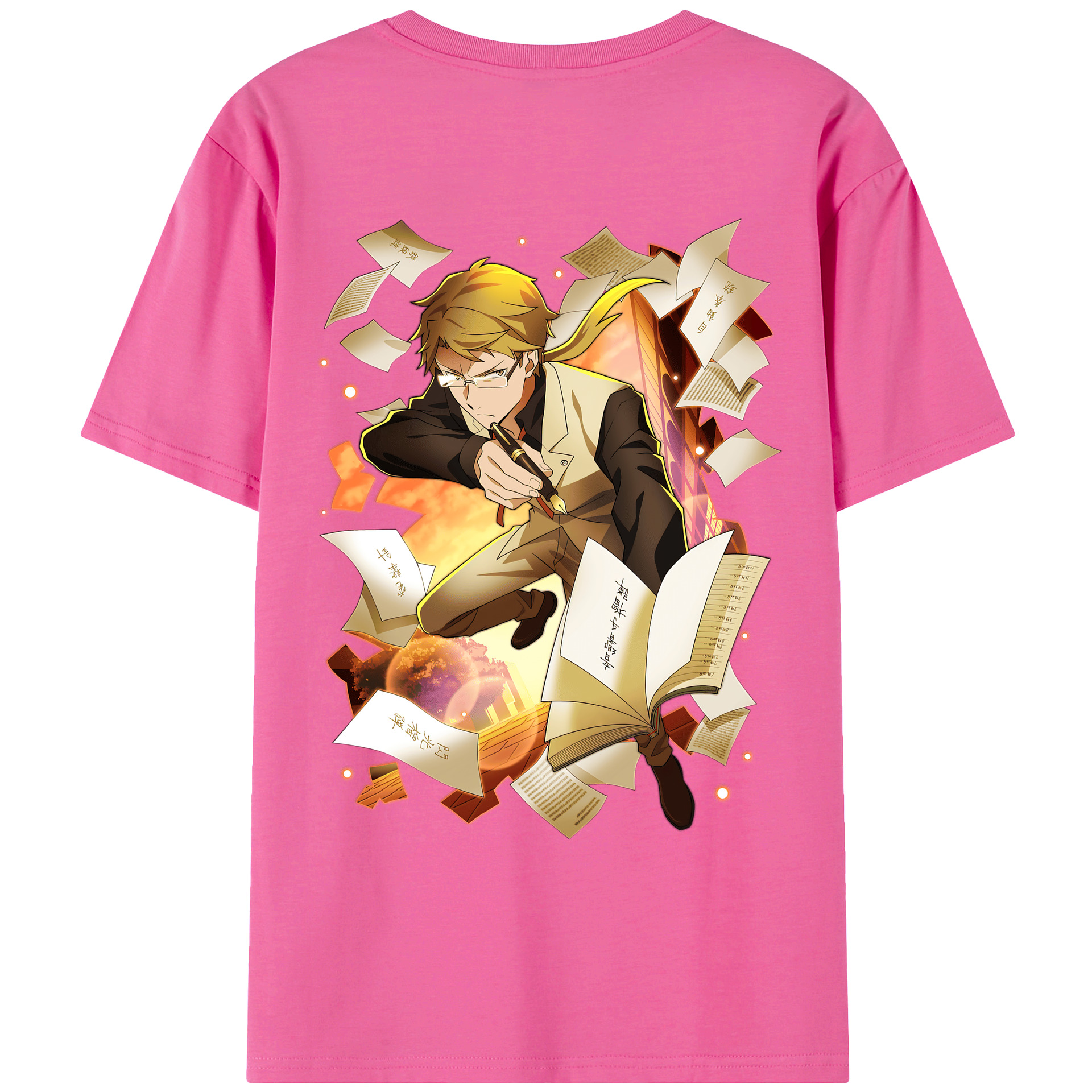 （画像用） 文豪ストレイドッグス Bungo Stray Dogs レディース半袖Tシャツ(バックプリント)